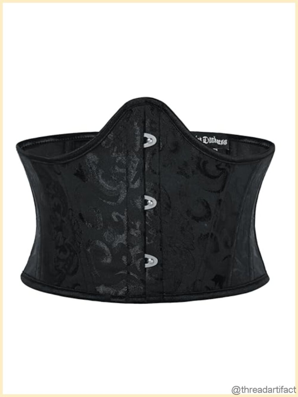 Renaissance Corset Belt Underbust Waist Cincher with 12 Bones